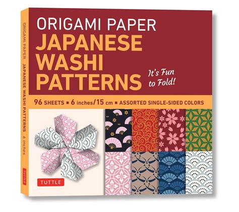 Origami Paper Japanese Washi Patterns 6 96 Sheets Tuttle