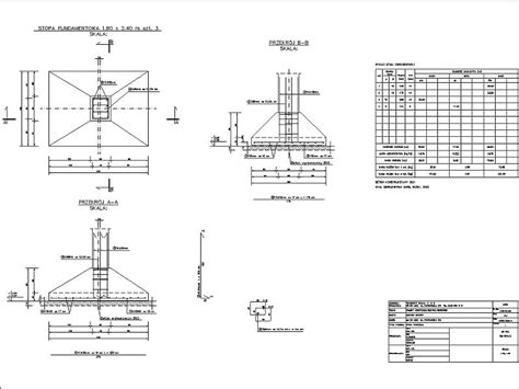 Konstruktor Fundamenty Bezpo Rednie Dxf Konstrukcje Budowlane