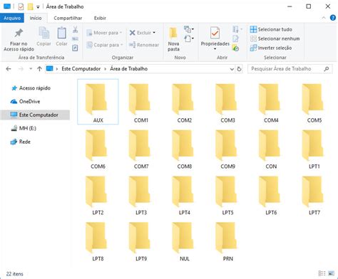Configurar Tudo Como Criar Pastas Nomes Protegidos AUX LPT