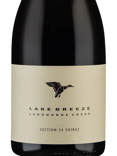 Lake Breeze Wines Section 54 Shiraz Vivino Us