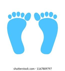 Cute Footprints Baby Isolated Icon Vector Stock Vector Royalty Free