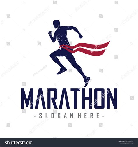 Running Marathon Logo Vector Stock Vector (Royalty Free) 1520483102 | Shutterstock