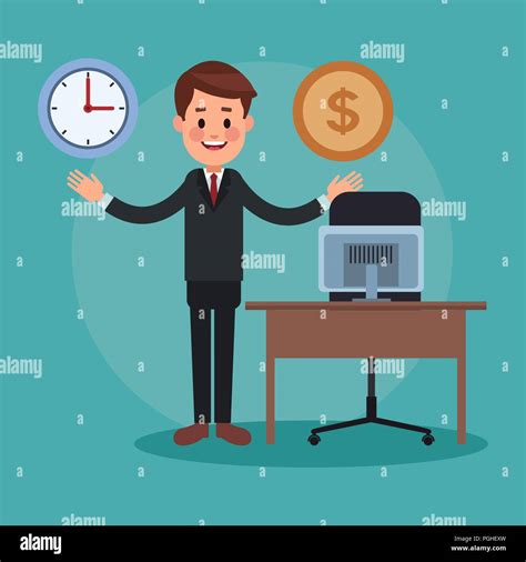 Executive Businessman Cartoon Stock Vector Image Art Alamy