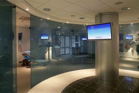 Single Glazed Frameless Glass Partitions Walls Avanti Systems Usa