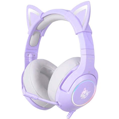 Onikuma ONIKUMA K9 PURPLE ELITE STEREO GAMING HEADSET WITH CAT EARS