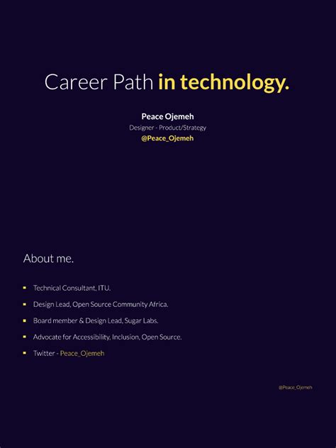 Career Path in Technology | PDF