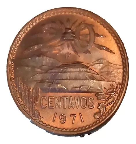 Moneda De 20 Centavos Pirámide 1971 Brillante Sin Circular MercadoLibre