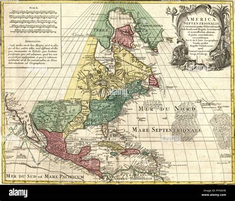 Map north america 1700s hi-res stock photography and images - Alamy