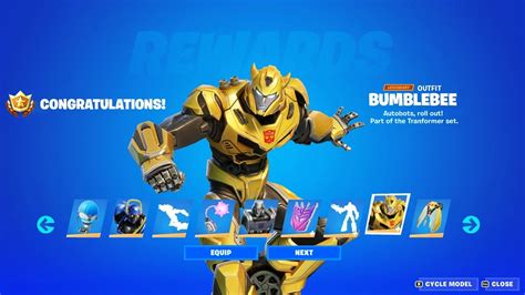 FREE BUNDLE NOW In Fortnite Transformers Pack YouTube