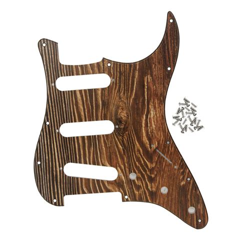 Buy IKN 11 Hole Strat Pickguard for 3 Single Coil Pickups, come with ...