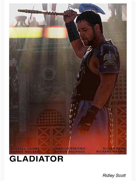 "Gladiator" Poster for Sale by PuzzleBuzz | Redbubble