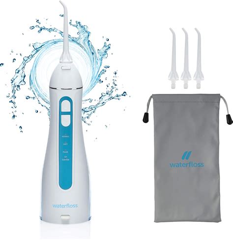 Waterfloss Water Flosser Small Cordless Water Pick Teeth Cleaner Dental