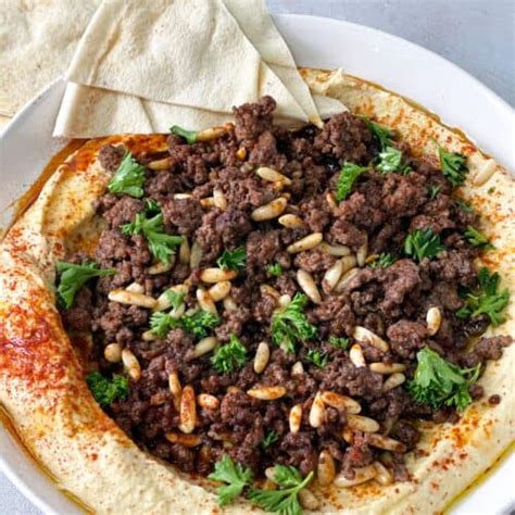 TasteGreatFoodie - Hummus with Spiced Meat - Dips