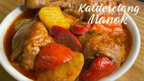 Kalderetang Manok Chicken Caldereta Recipe Youtube