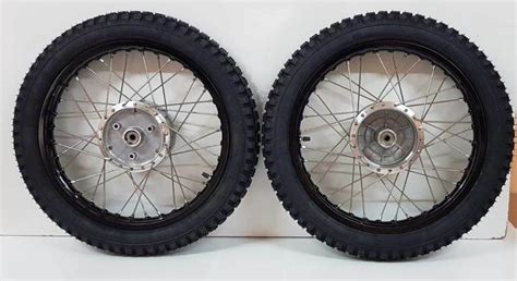 Simson 2x Wheel Wheels Aluminium Black Enduro Heidenau K46 S51 S50 KR51