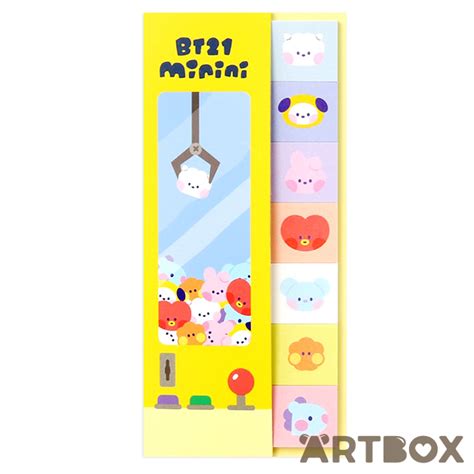 Buy Line Friends Bt Minini Sticky Memo Tab Set Yellow At Artbox