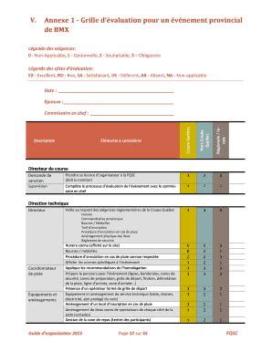 Remplissable En Ligne V Annexe Grille D Valuation Pour Un V