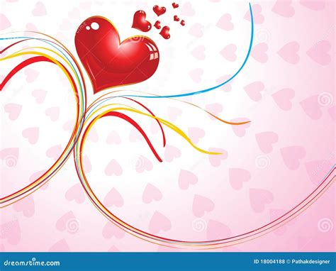 Abstract Valentine Concept Stock Vector Illustration Of Background