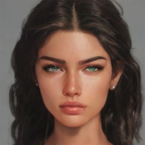 Artbreeder Girls Black Hair Green Eyes Girl Girl With Green Eyes