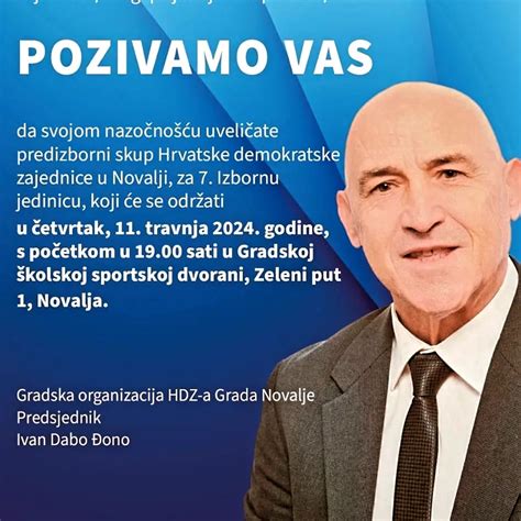 Predizborni Skup HDZ A U Novalji Slobodna Lika