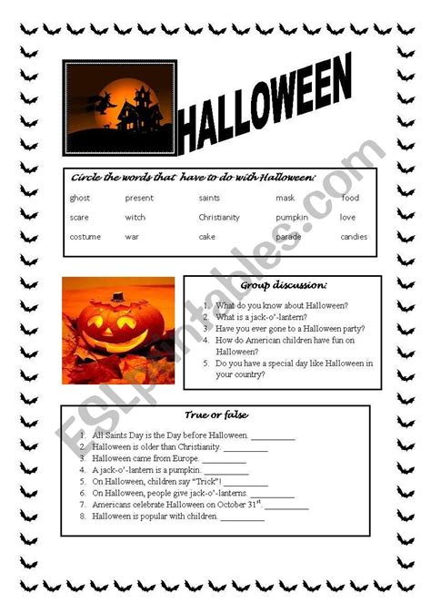 The Halloween Story Esl Worksheet By Lubar