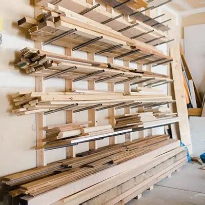 Simple DIY Lumber Rack - House Becoming Home