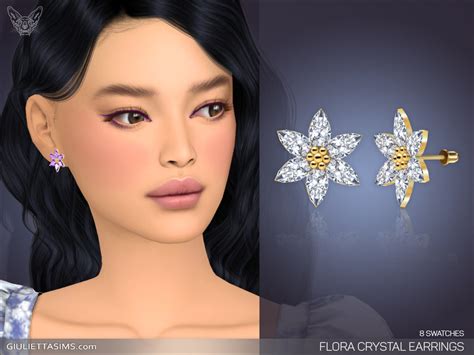 The Sims Resource Flora Crystal Earrings