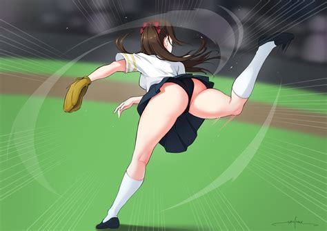 Rule 34 1girls Ass Baseball Baseball Glove Baseball Uniform Big Ass Big Hips Black Panties