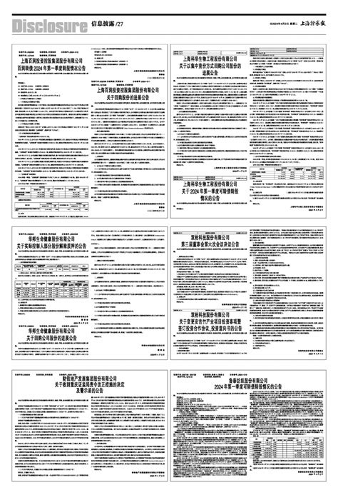 2024年04月02日 第27版：信息披露 上海证券报