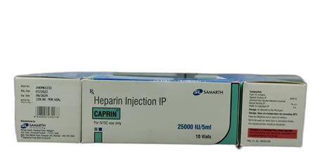 5ml Heparin Injection Ip 25000 Iu At 200 Vial Heped 25 In Mumbai