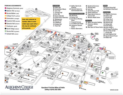 Campus And Area Maps Allegheny College