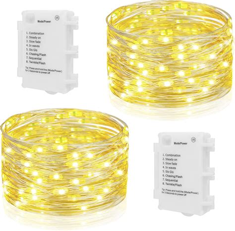 Koopower X Leds Battery Operated Fairy Lights With Timer M