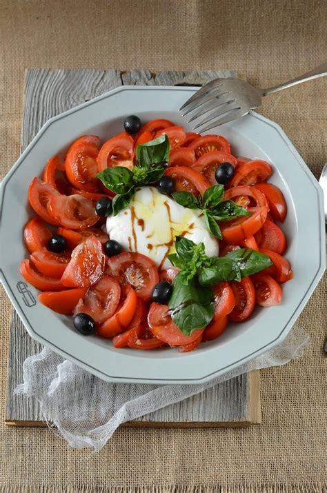 Salade De Tomate Mozzarella Burrata Recette Tangerine Zest