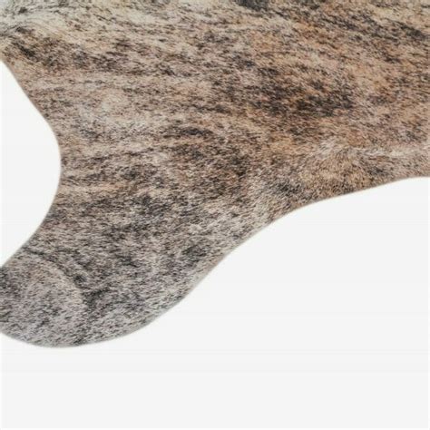 Brindle Grey Cowhide Rug 204 X 199 Cm Bagé Home