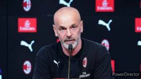 Conferenza Stampa Di Pioli Milan Juventus Serie A Youtube