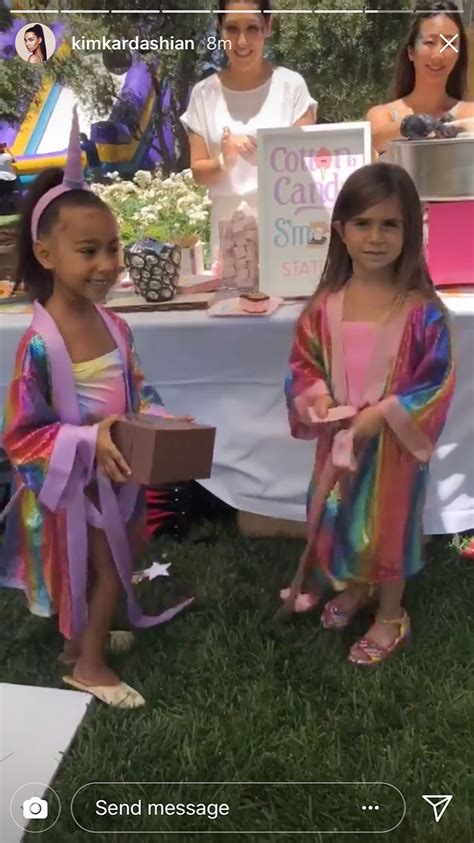 North West Penelope Kardashian Celebrate Birthdays At Unicorn Party Us Weekly