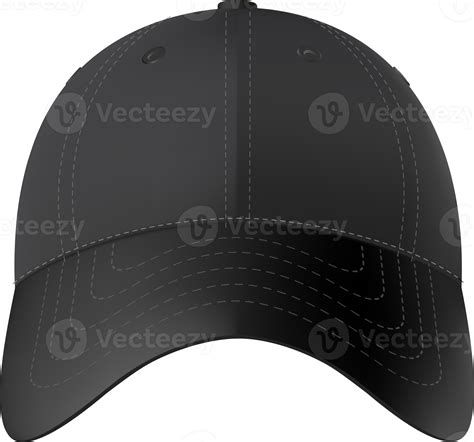 Black baseball cap 11356625 PNG