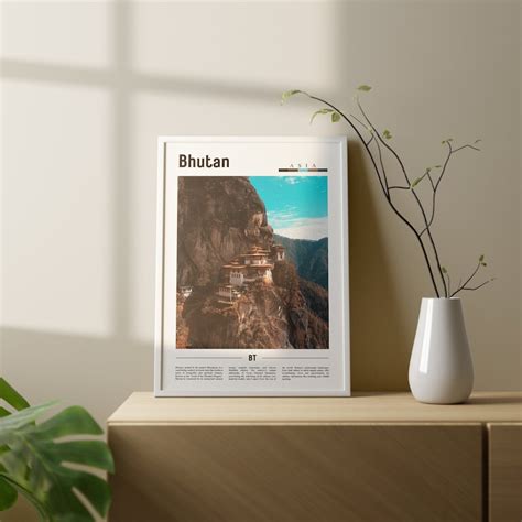 Bhutan Poster, Bhutan Print, Bhutan Wall Art, Asia Print, Asia Poster, Asia Photo, Minimal ...