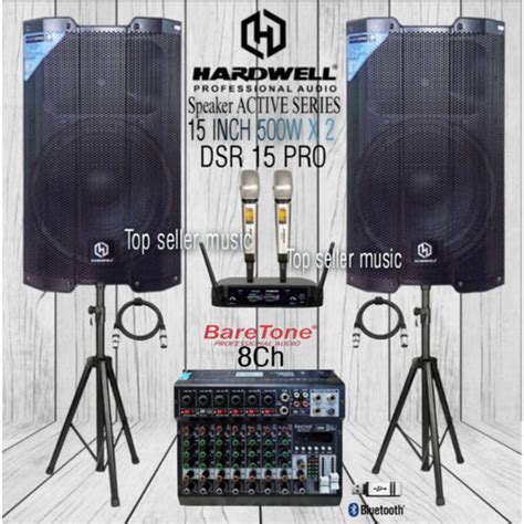 Jual Paket Sound System Speaker Aktif 15 Inch Hardwell Dsr 15 Pro