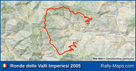 Maps Ronde Delle Valli Imperiesi Rally Maps