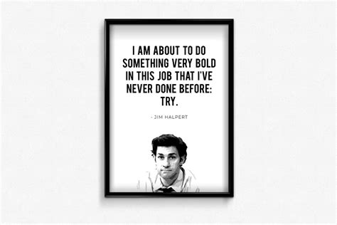 Jim Halpert Quote, the Office TV Show, Printable Wall Art Instant ...