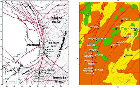 The sampling locations of the LV series distributed along the 109 o ...