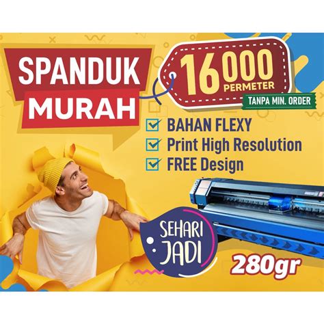 Jual Spanduk Murah Berkualitas Bahan Flexi Gsm Cetak Spanduk