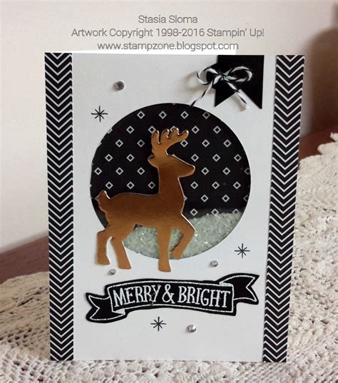 Stampin Scrappin With Stasia Glitter Shaker Card