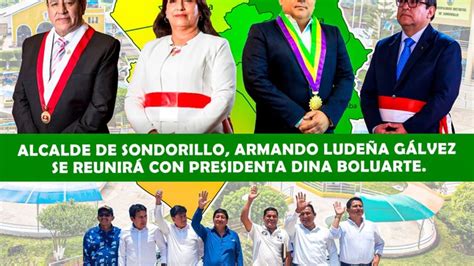 Alcalde de Sondorillo Armando Ludeña Gálvez se reunirá con presidenta