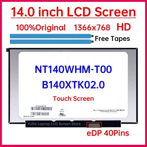 14 Inch HD Laptop LCD Screen NT140WHM T00 Fit B140XTK02 0 For HP 14A