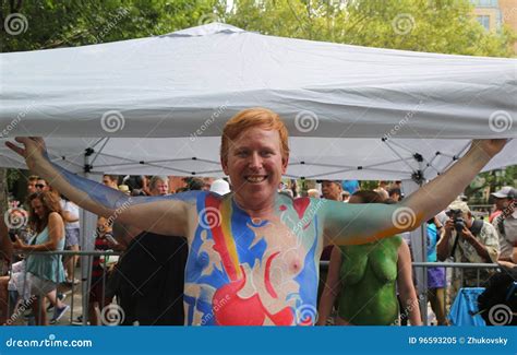 Artists Paint Fully Nude Models Of All Shapes And Sizes During Th NYC Body Painting Day