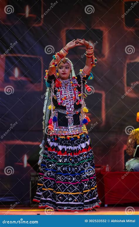 Female Artist Performing Kalbelia Dance Of Rajasthan At Pushkar Fair