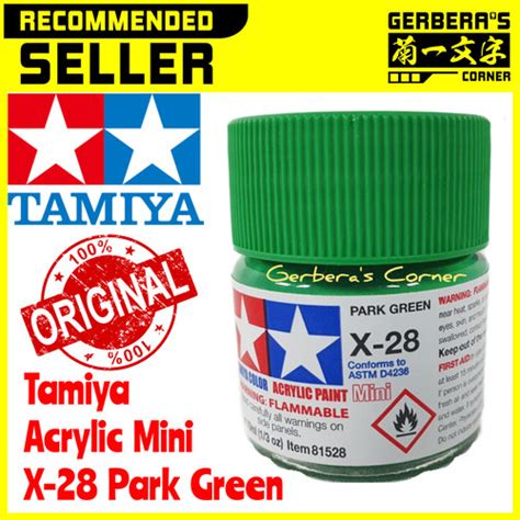 Jual Tamiya Acrylic Mini X28 X 28 Park Green Cat Gundam Kuas Airbrush