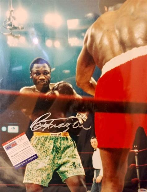 Joe Frazier Signed Autographed Rare 16 X 20 Size Vs Muhammad Ali Photo